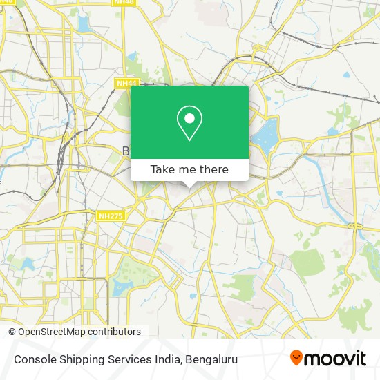 Console Shipping Services India map