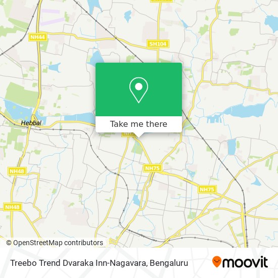 Treebo Trend Dvaraka Inn-Nagavara map