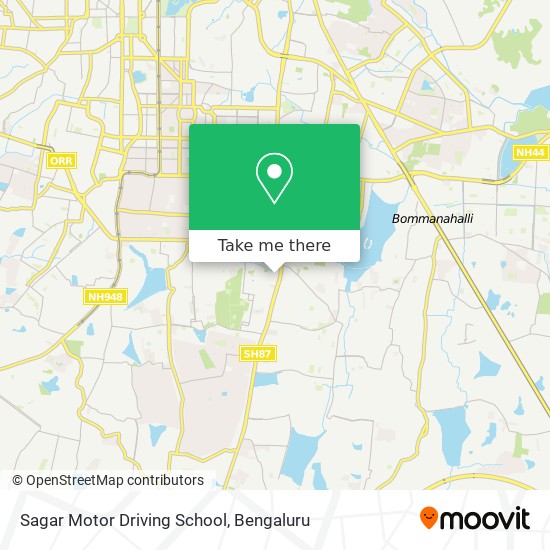 Sagar Motor Driving School map