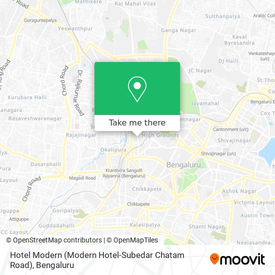 Hotel Modern (Modern Hotel-Subedar Chatam Road) map