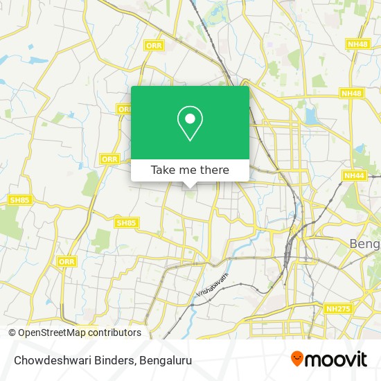 Chowdeshwari Binders map