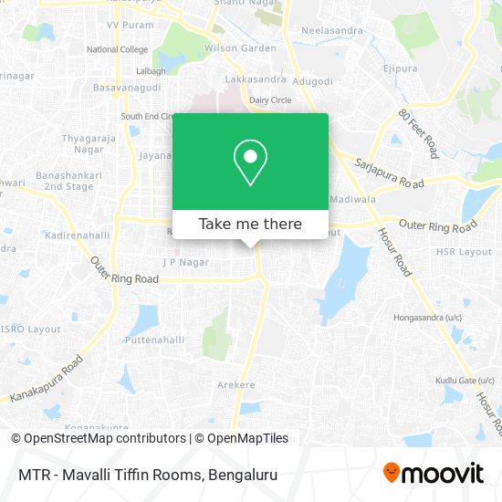 MTR - Mavalli Tiffin Rooms map