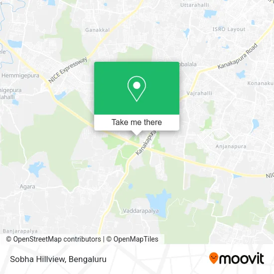 Sobha Hillview map