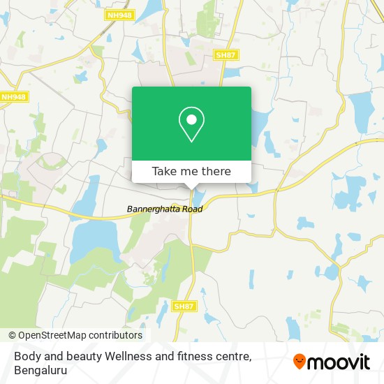 Body and beauty Wellness and fitness centre map