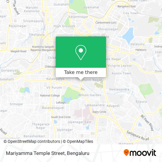 Mariyamma Temple Street map