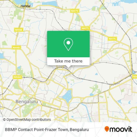 BBMP Contact Point-Frazer Town map
