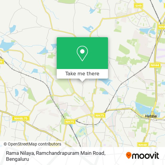 Rama Nilaya, Ramchandrapuram Main Road map