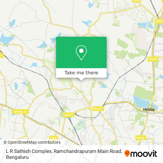 L R Sathish Complex, Ramchandrapuram Main Road map