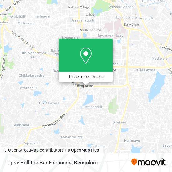 Tipsy Bull-the Bar Exchange map
