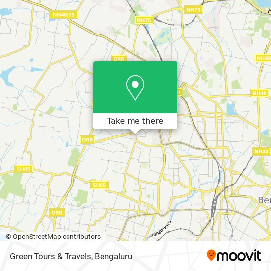 Green Tours & Travels map