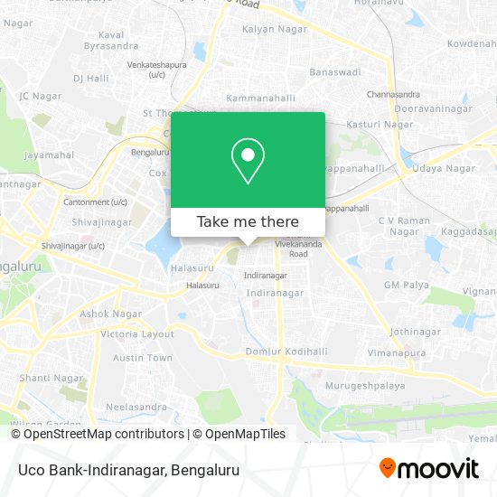 Uco Bank-Indiranagar map