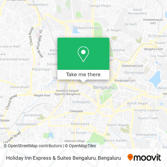 Holiday Inn Express & Suites Bengaluru map