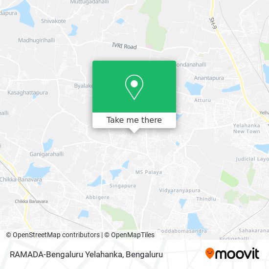 RAMADA-Bengaluru Yelahanka map