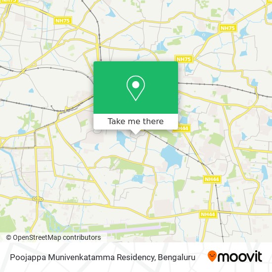 Poojappa Munivenkatamma Residency map