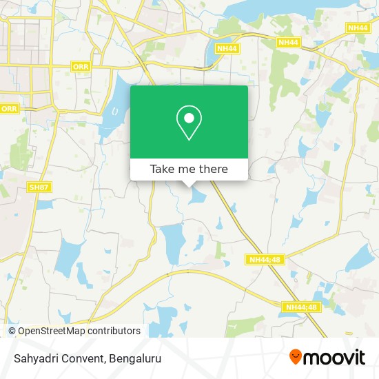 Sahyadri Convent map