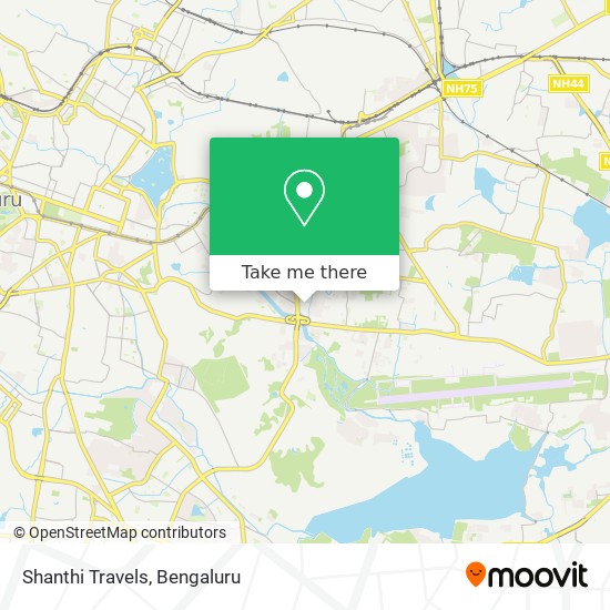 Shanthi Travels map