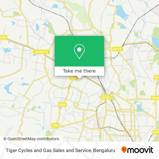 Tiger Cycles and Gas Sales and Service map