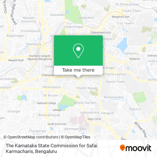 The Karnataka State Commission for Safai Karmacharis map