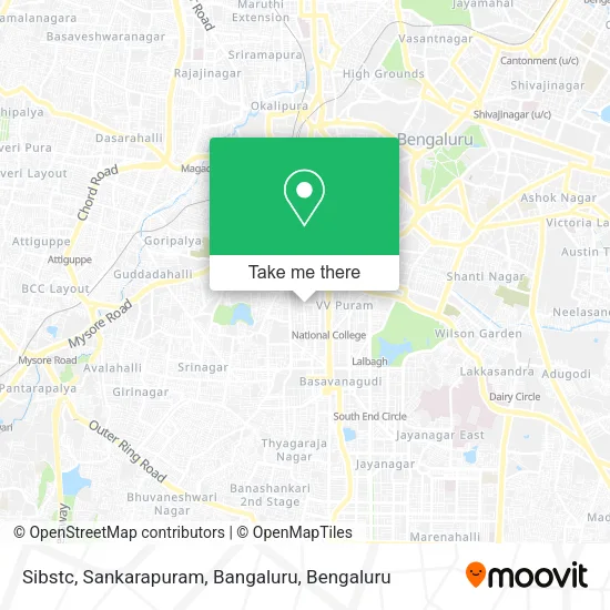 Sibstc, Sankarapuram, Bangaluru map