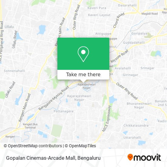 Gopalan Cinemas-Arcade Mall map