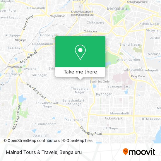 Malnad Tours & Travels map