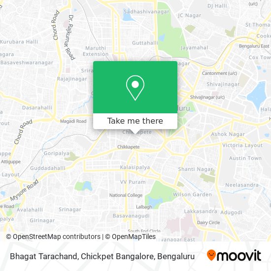 Bhagat Tarachand, Chickpet Bangalore map