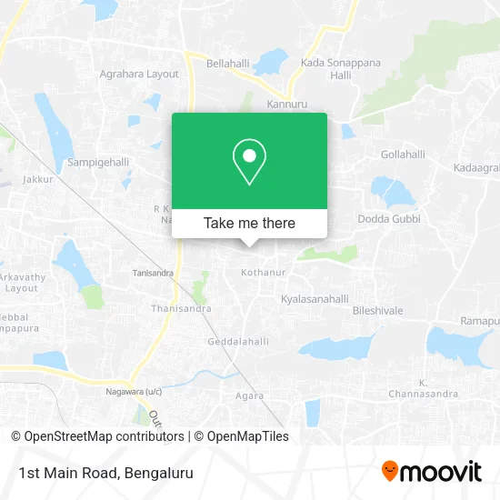 1st Main Road map