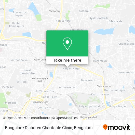 Bangalore Diabetes Charitable Clinic map