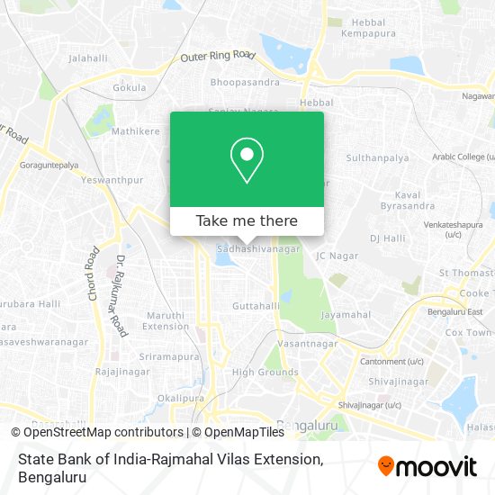 State Bank of India-Rajmahal Vilas Extension map