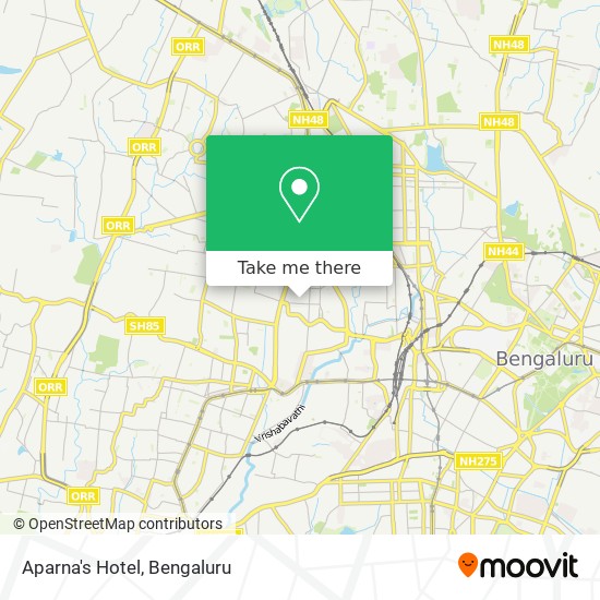 Aparna's Hotel map