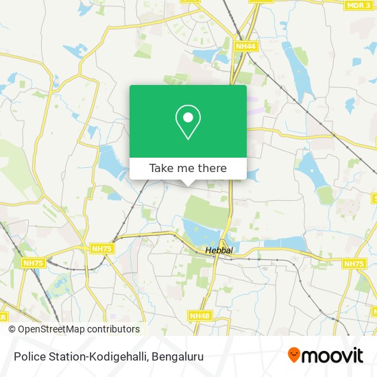 Police Station-Kodigehalli map