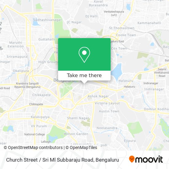 Church Street / Sri Ml Subbaraju Road map
