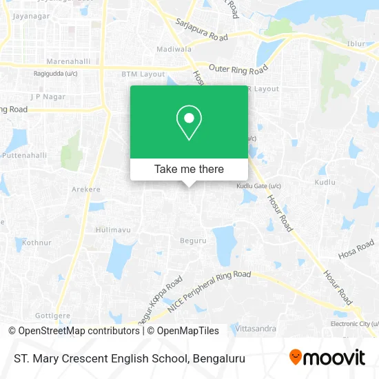 ST. Mary Crescent English School map