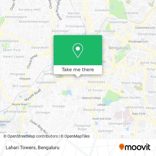 Lahari Towers map