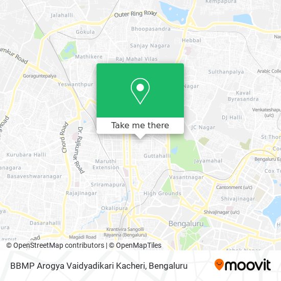 BBMP Arogya Vaidyadikari Kacheri map