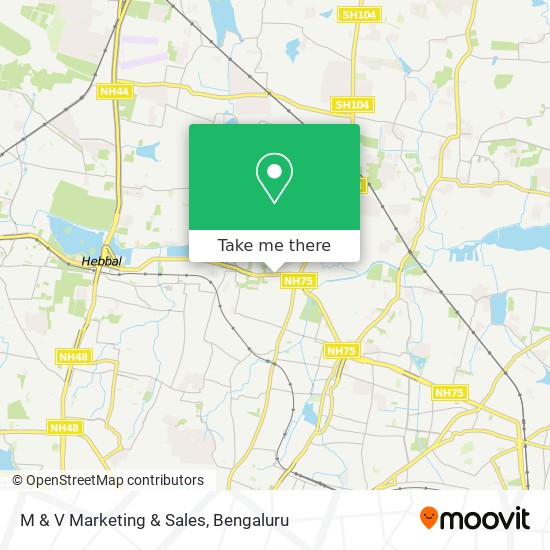 M & V Marketing & Sales map