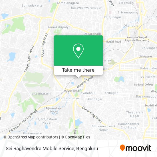 Sei Raghavendra Mobile Service map