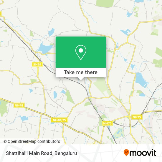 Shattihalli Main Road map