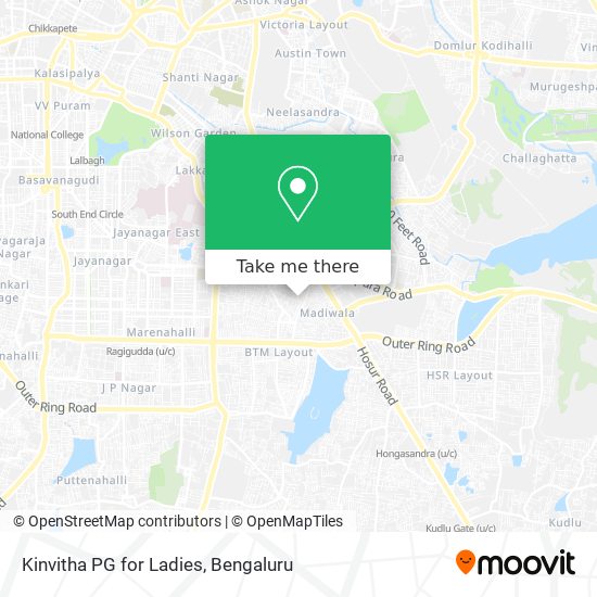 Kinvitha PG for Ladies map