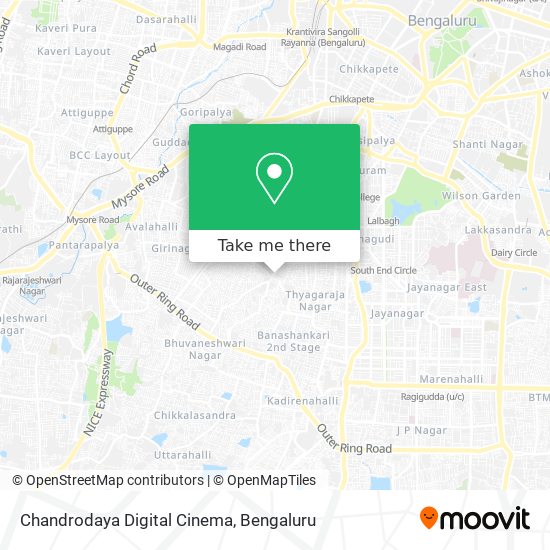 Chandrodaya Digital Cinema map