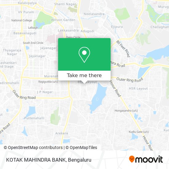 KOTAK MAHINDRA BANK map