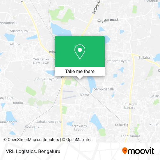 VRL Logistics map