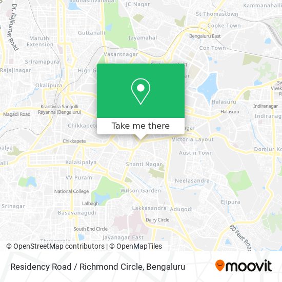 Residency Road / Richmond Circle map