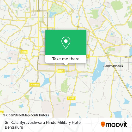 Sri Kala Byraveshwara Hindu Military Hotel map