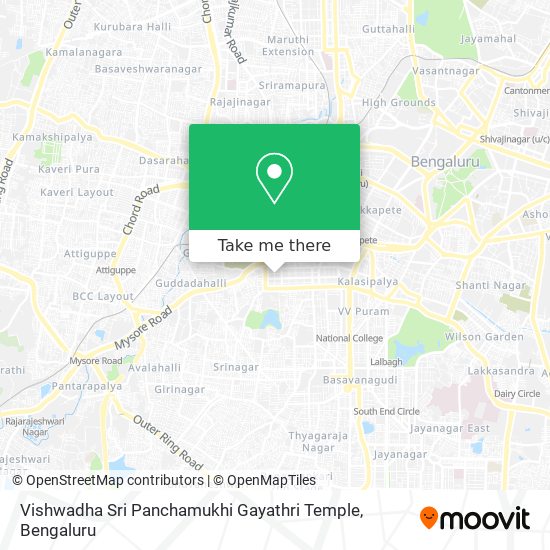 Vishwadha Sri Panchamukhi Gayathri Temple map