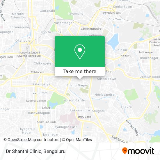 Dr Shanthi Clinic map