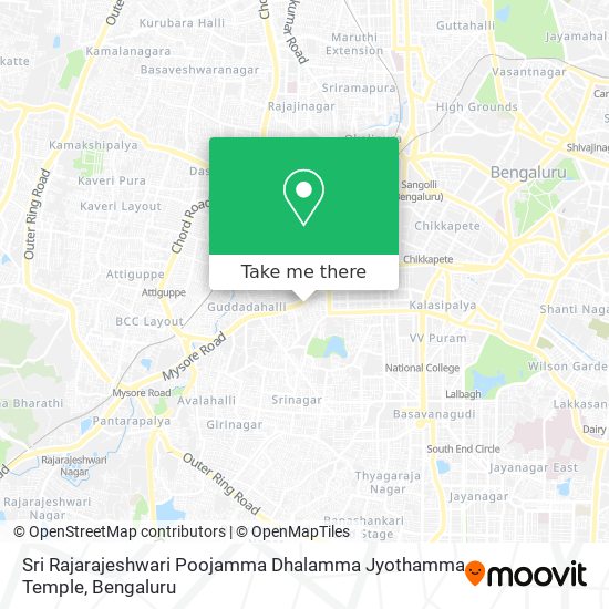 Sri Rajarajeshwari Poojamma Dhalamma Jyothamma Temple map