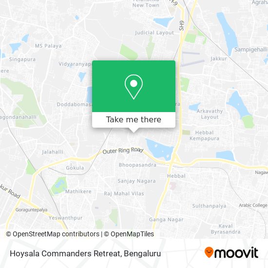 Hoysala Commanders Retreat map