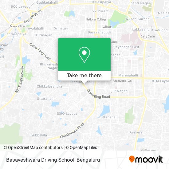Basaveshwara Driving School map