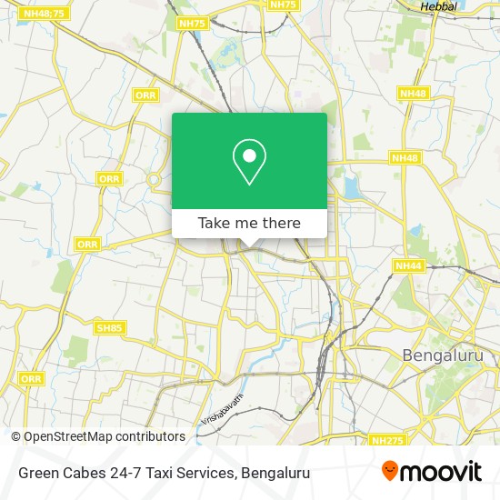 Green Cabes 24-7 Taxi Services map